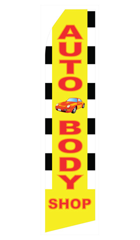 Auto Body Shop stock flag design FB-0001