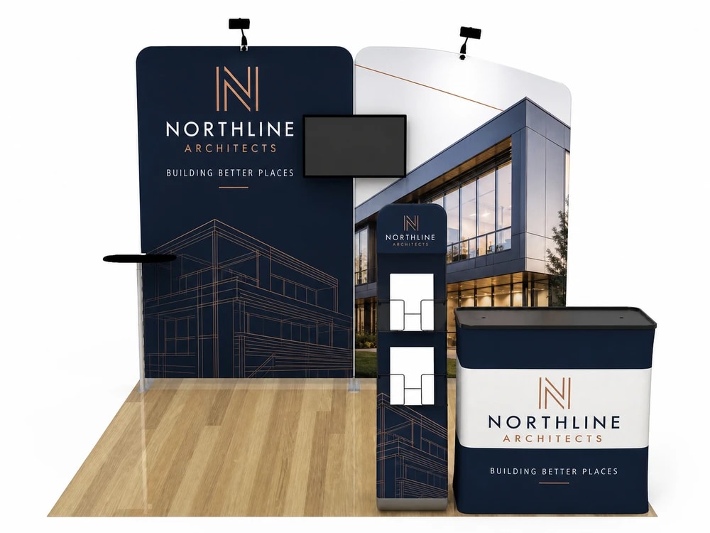10 × 10 ft Trade Show Booth Packages — Package A1