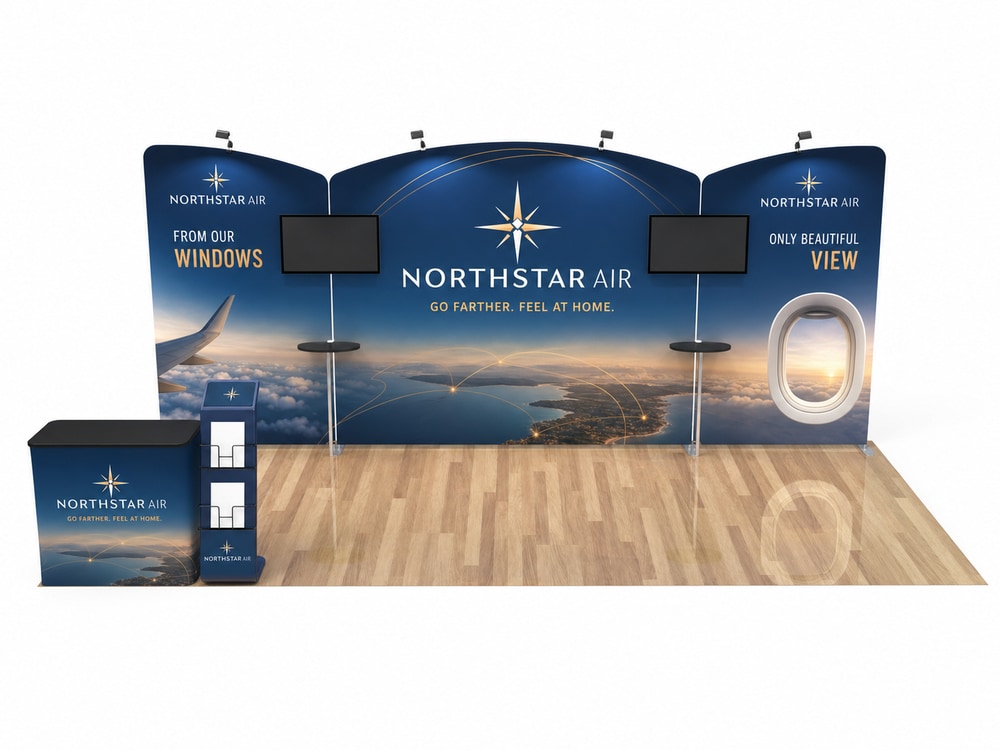 10 × 20 ft Trade Show Booth Packages — Package 02