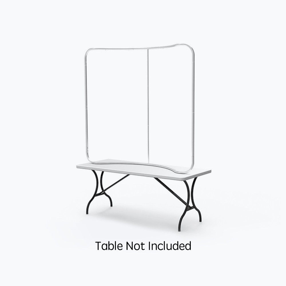 Trade Show Display Hardware — 6 ft curved tension frame
